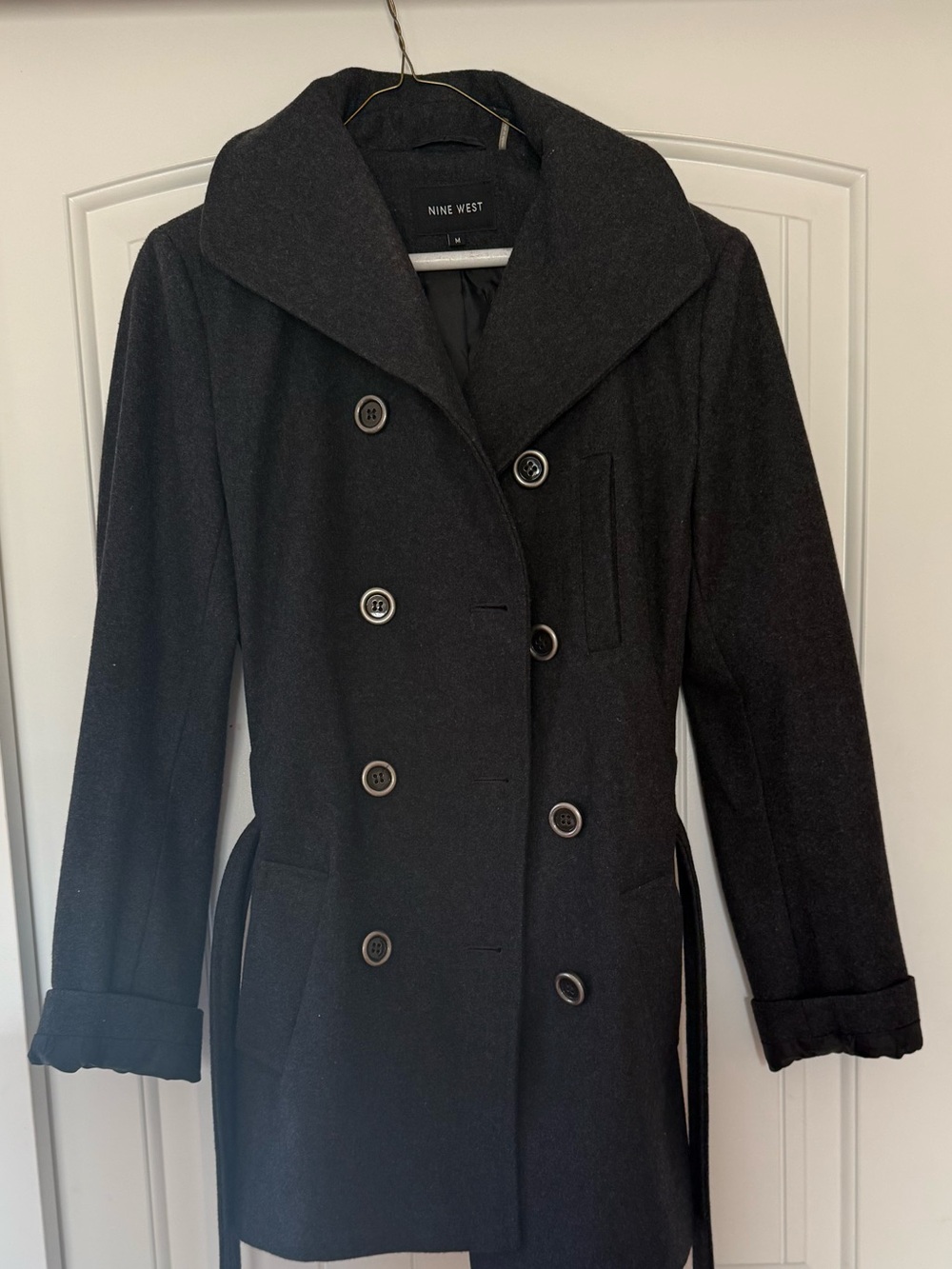 Nine West Black Pea Coat